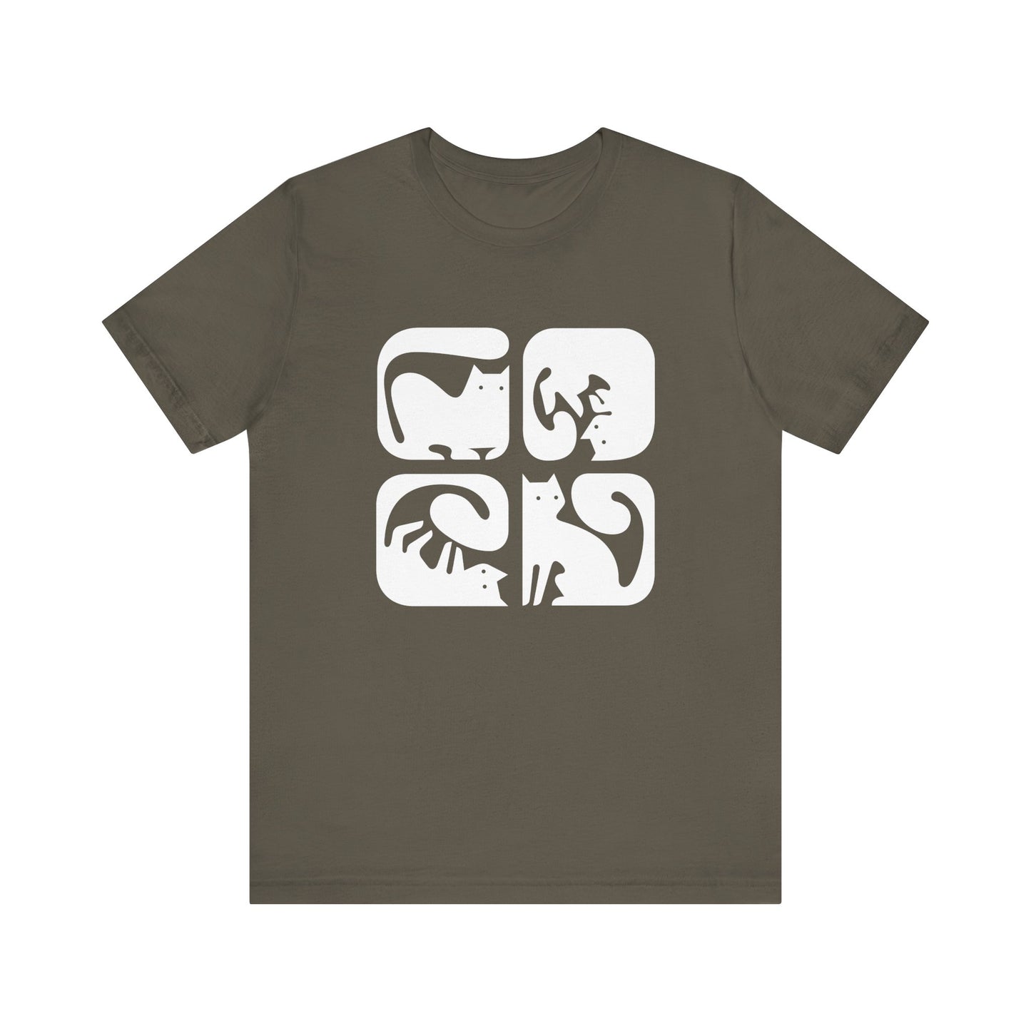 Purr-fectly Stylish – Colorful Cats Tee!