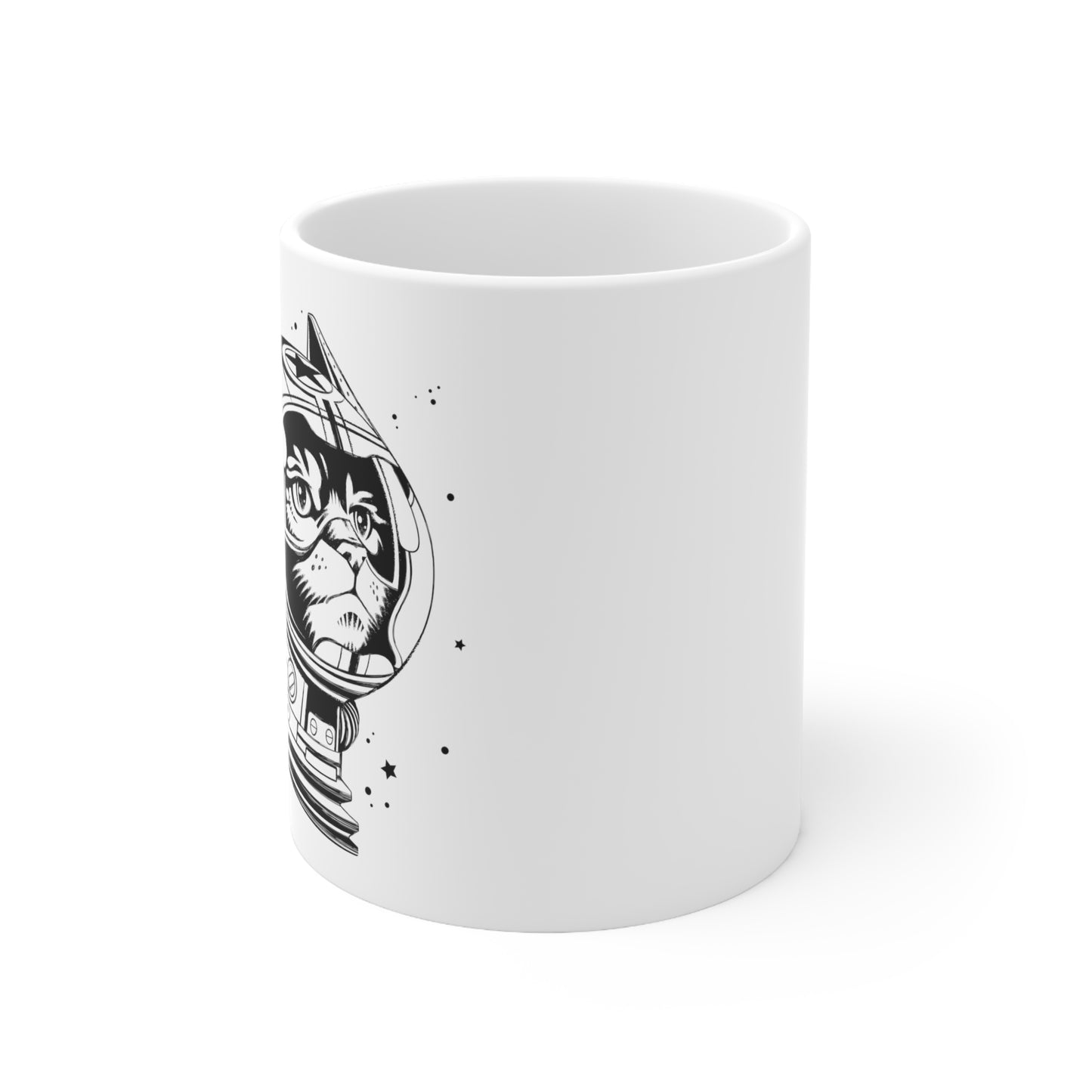 Space Cat Ceramic Mug 11oz