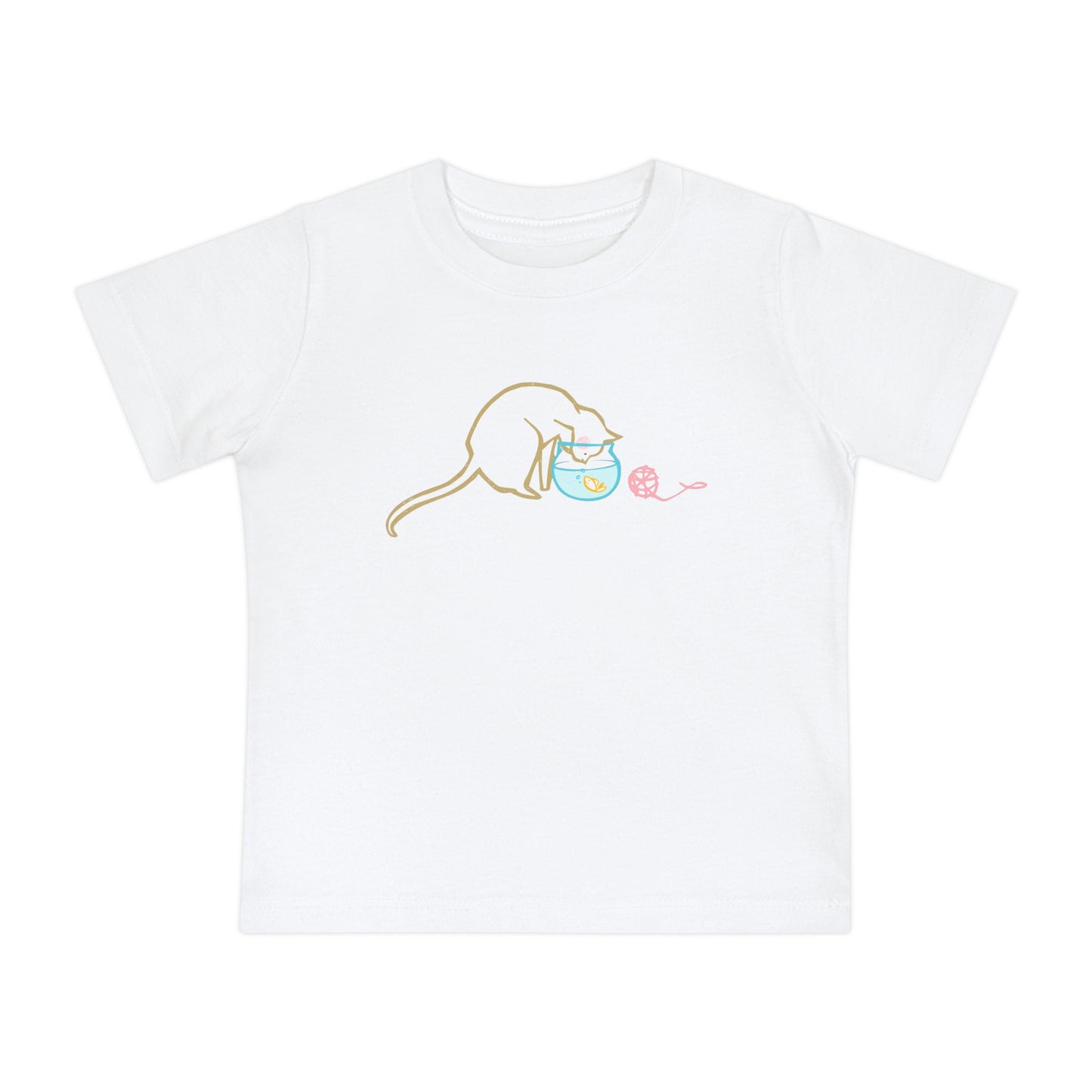 Cat & Fish Bowl Baby Graphic Tee