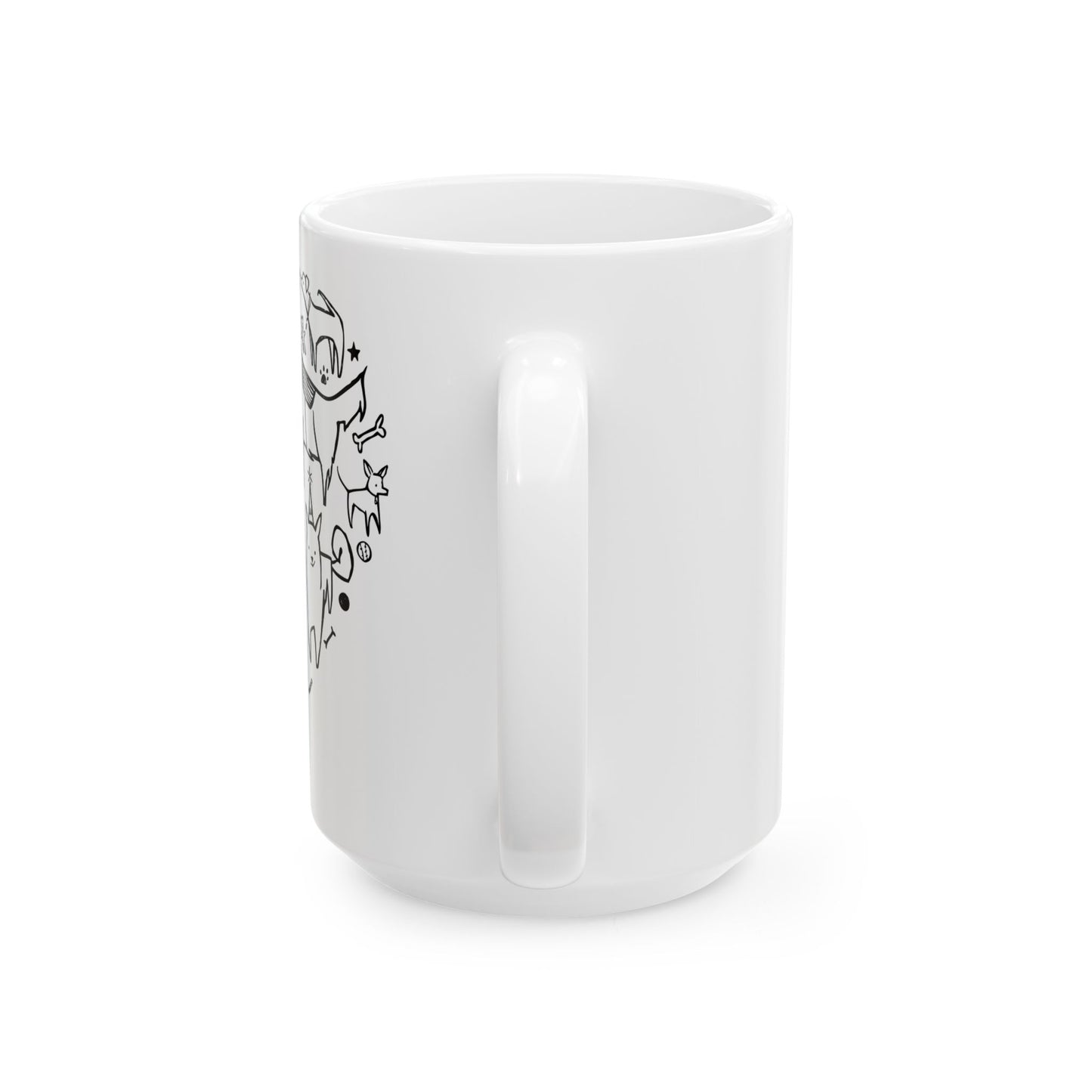 Dog Heart Ceramic Mug 15oz