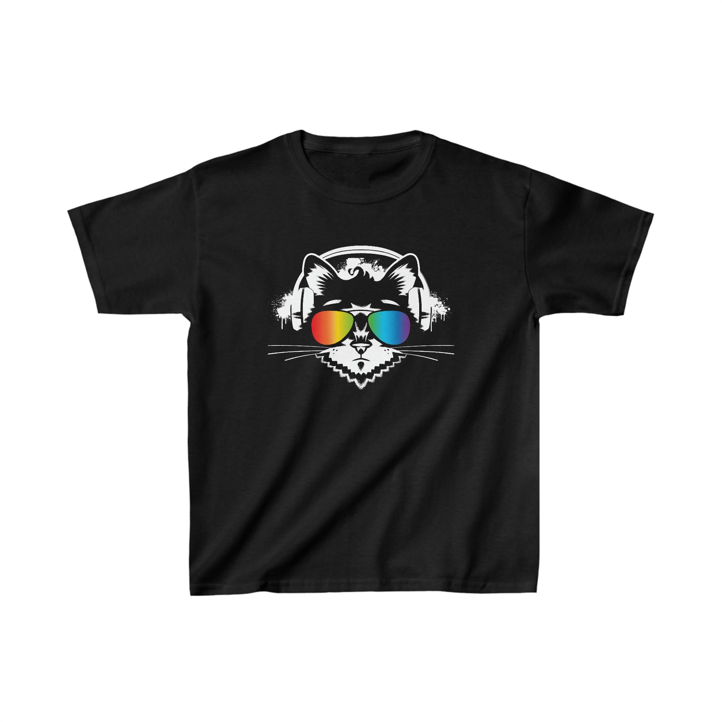 Music Cat Kid’s Heavy Cotton Graphic Tee