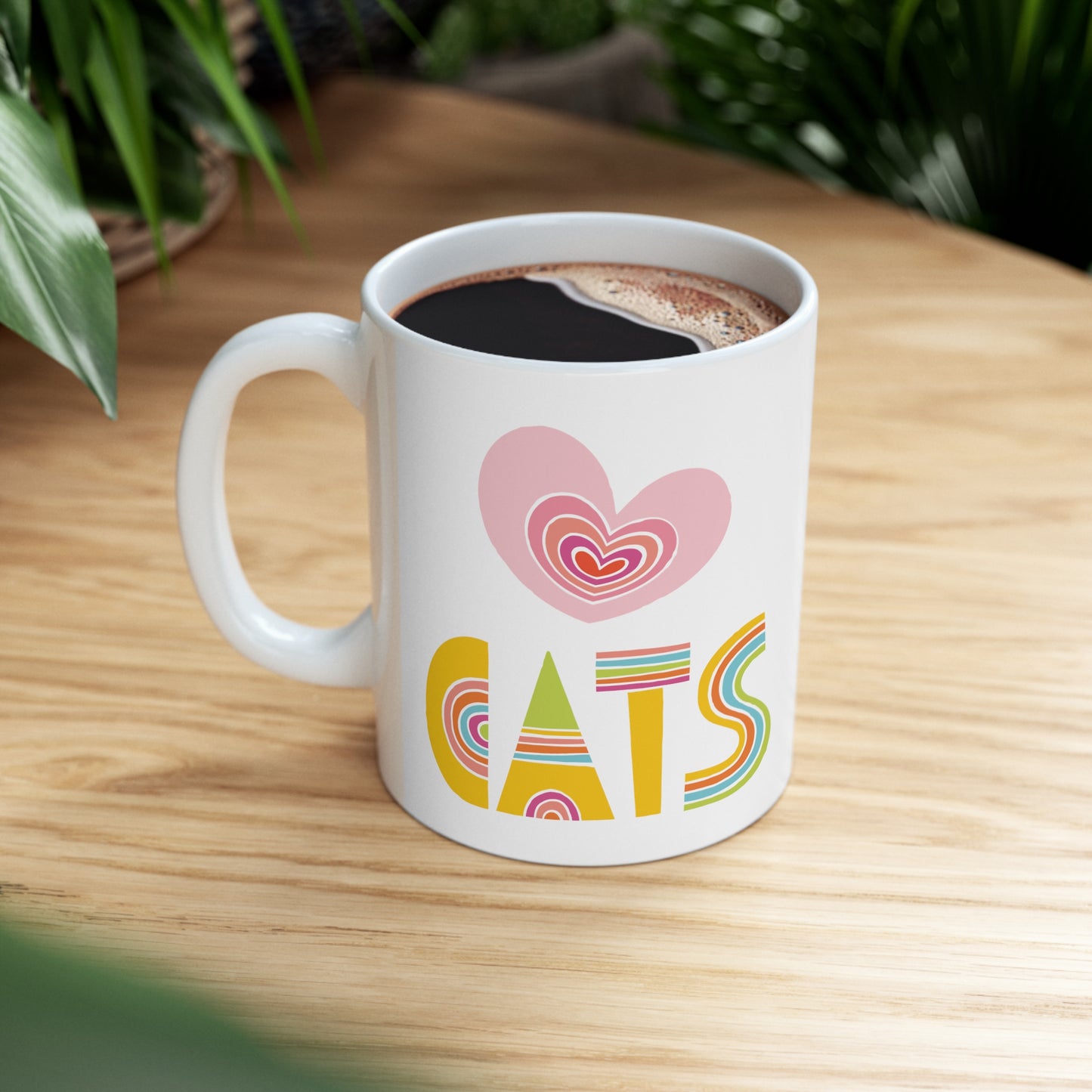 Love Cats 11oz White Mug