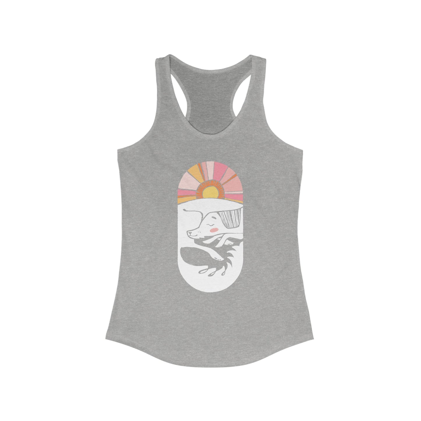 Sleepy Dog Women's Racerback Tank Top