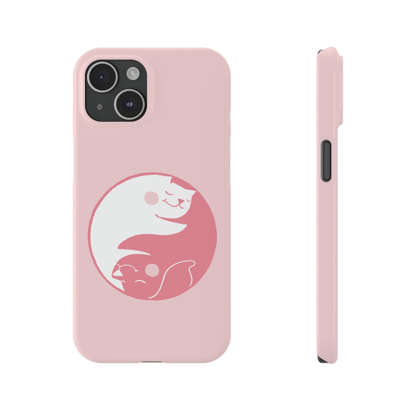 Yin Yang Dog & Cat iPhone Case