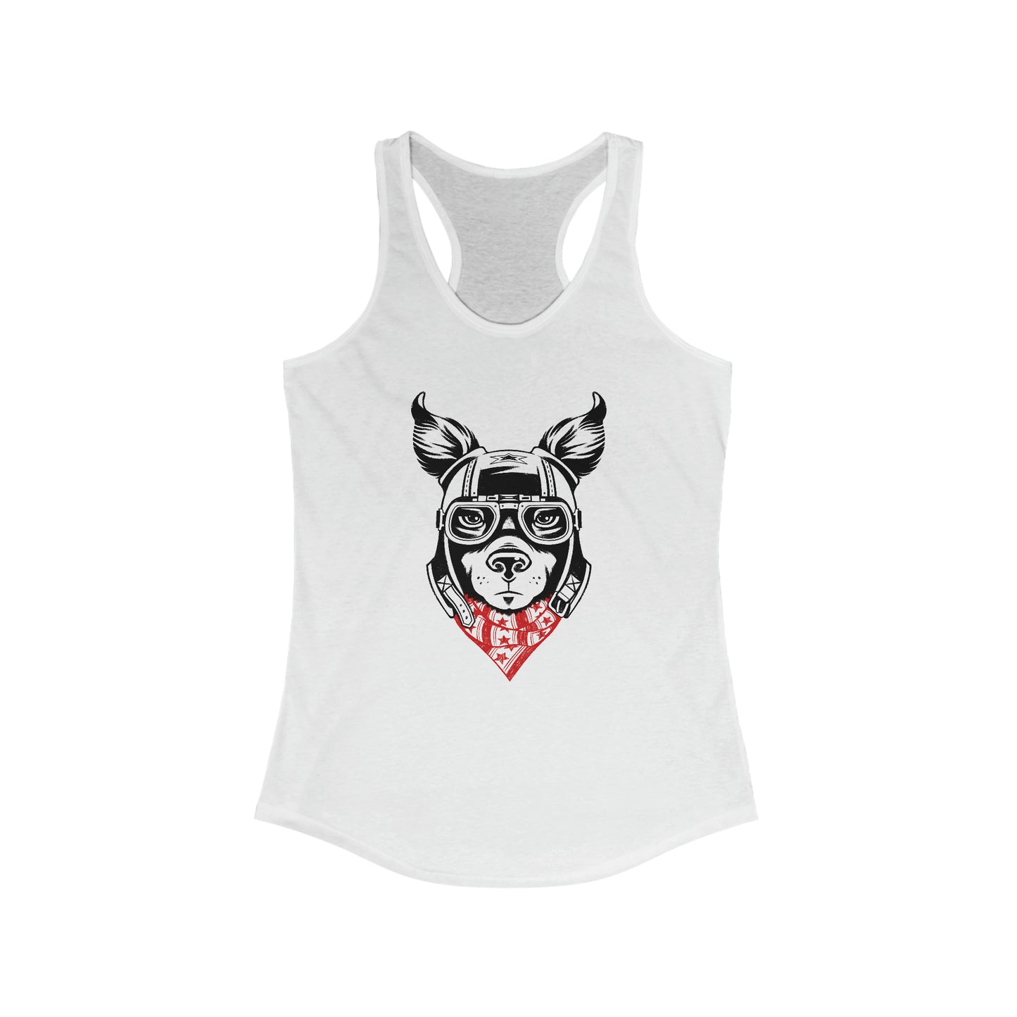 Motorcycle Dog Women's Racerback Tank Top
