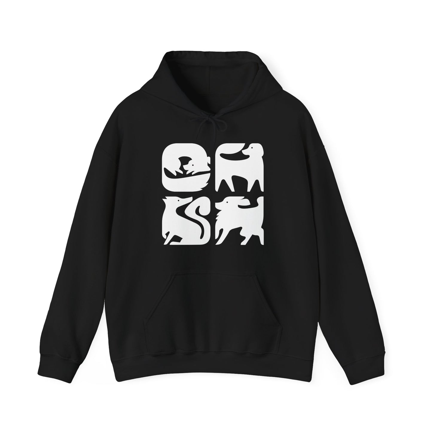Dogs Graphic Men's Hooded Sweatshirt