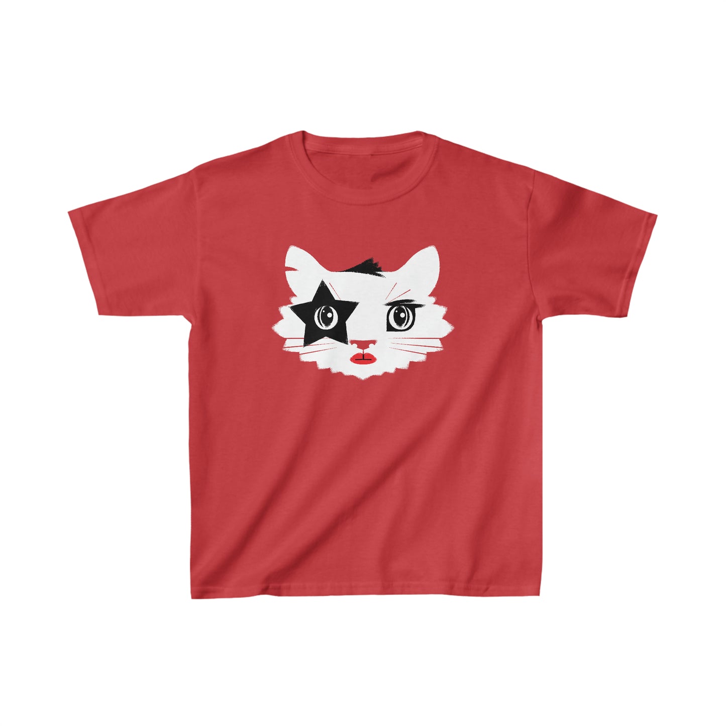 Rock 'n' Roll Cat Kids Heavy Cotton Graphic Tee