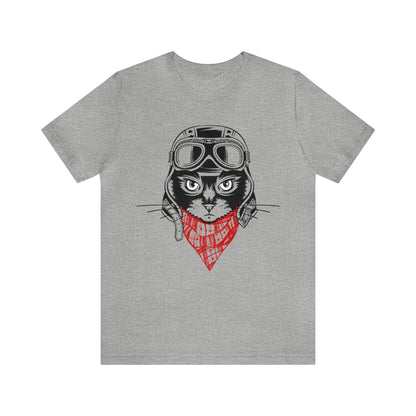 Motorcycle Cat Graphic Tee