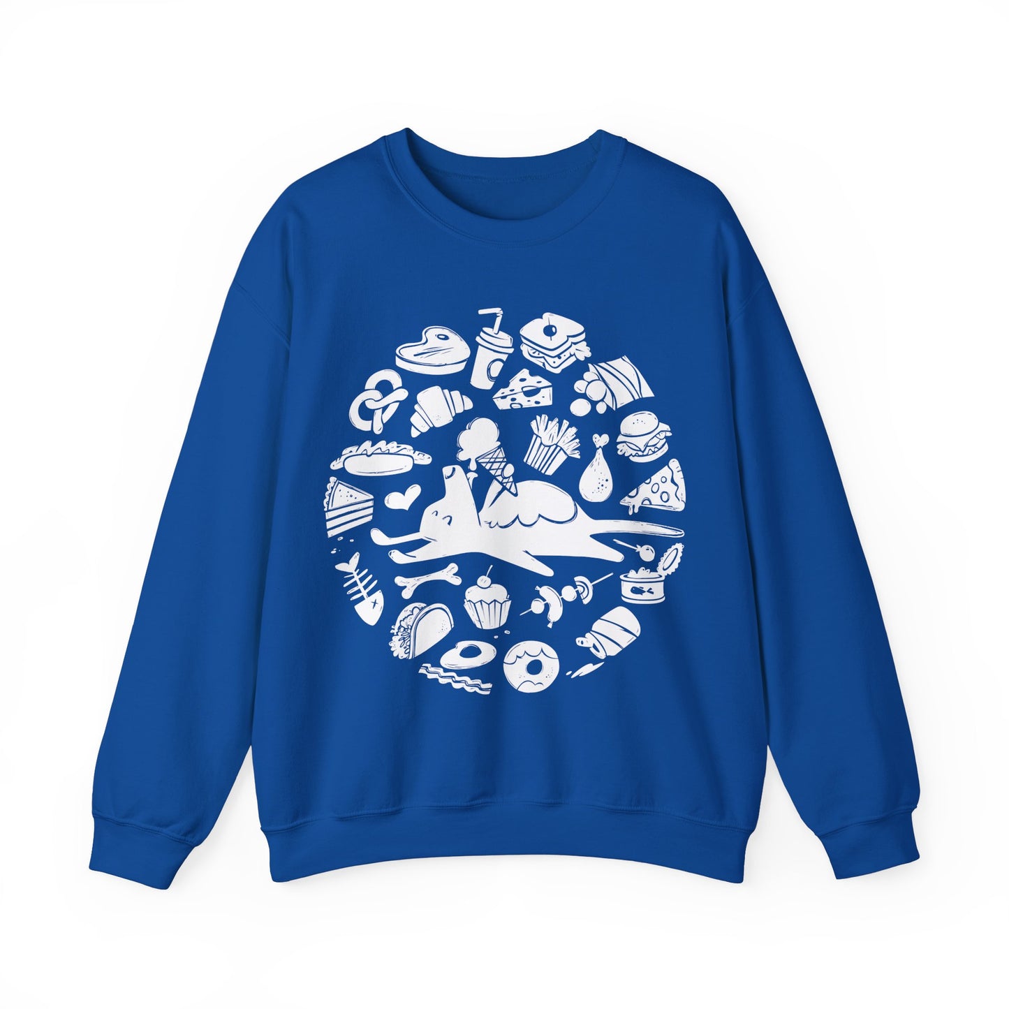 All Food is Dog Food Men's Heavy Blend Crewneck Sweatshirt