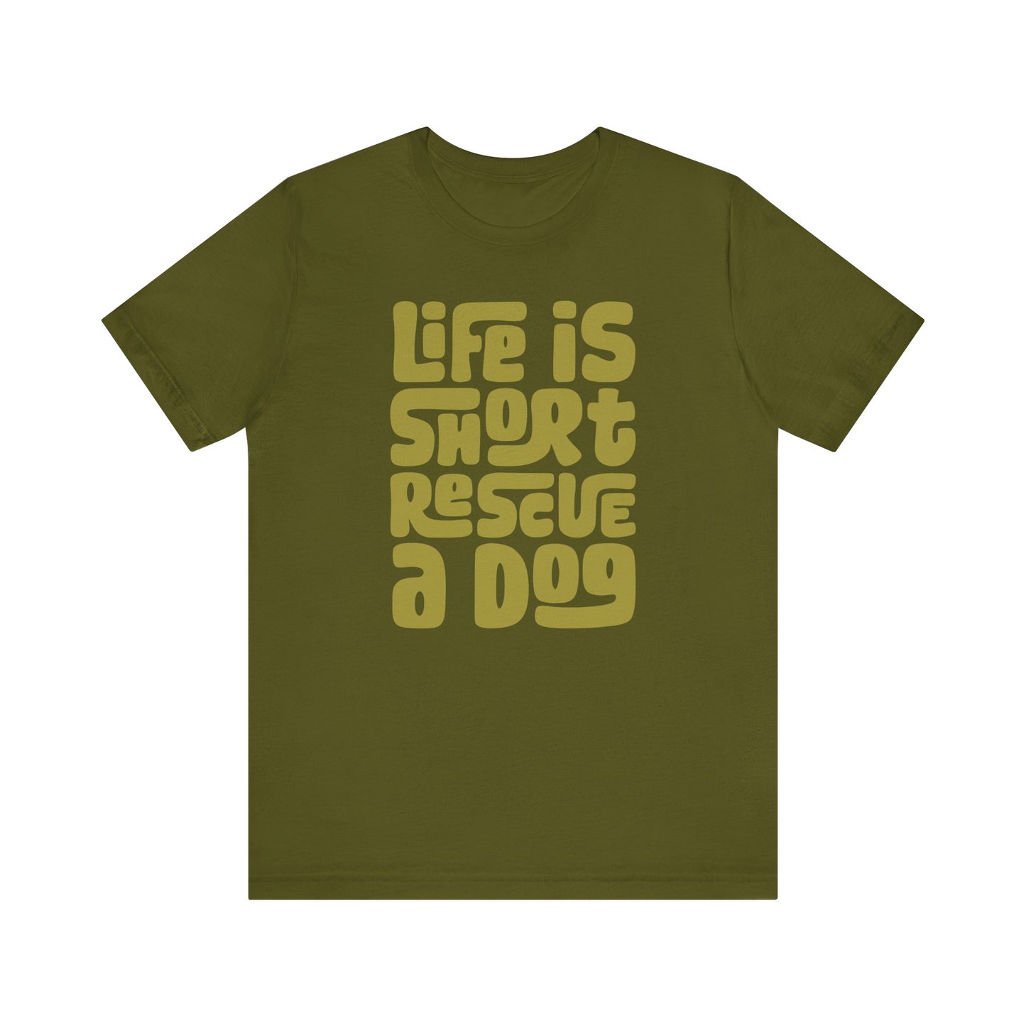 Life is Short Rescue a Dog Graphic Women's Graphic Tee