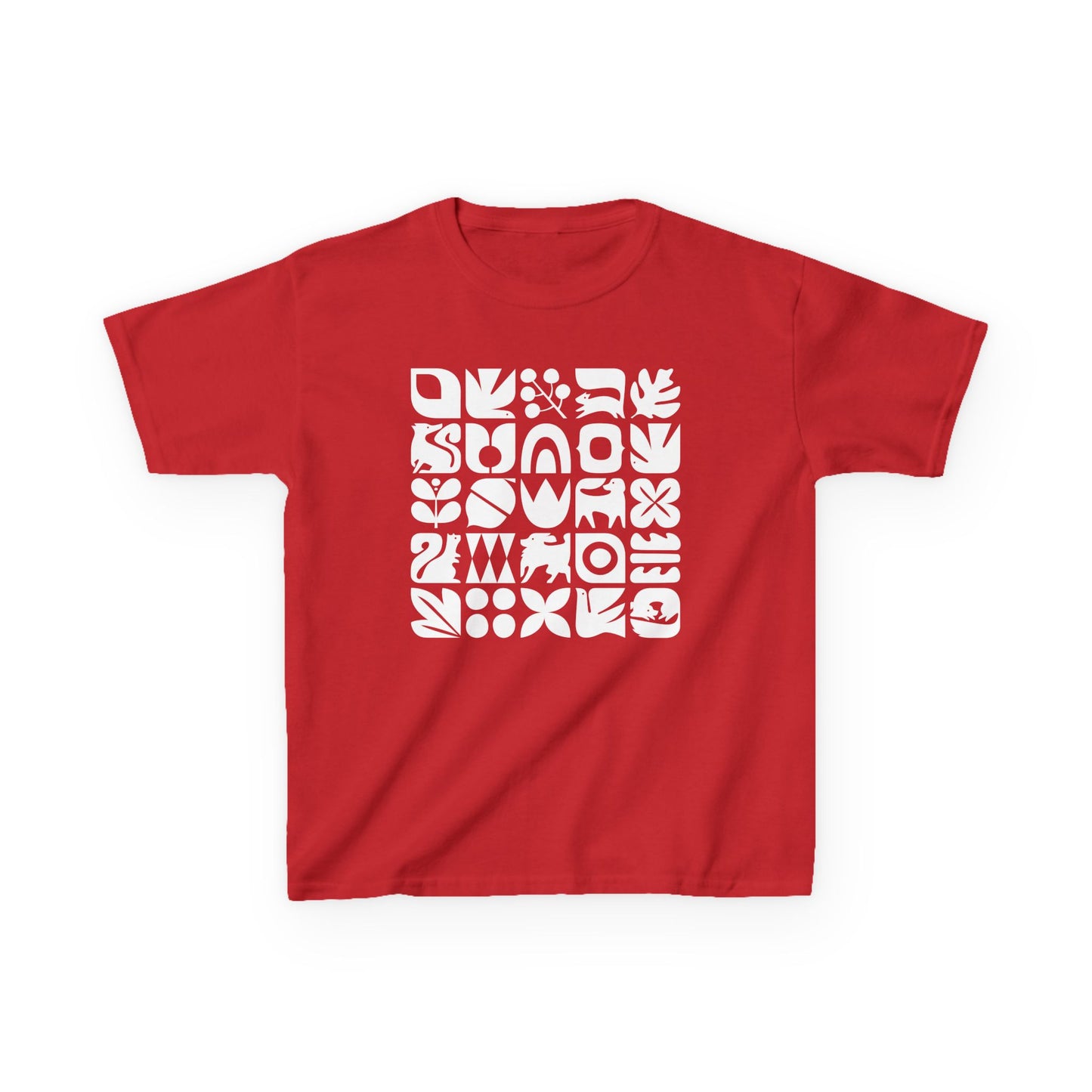 Dogs and Squirrels Graphic Kids Heavy Cotton Graphic Tee