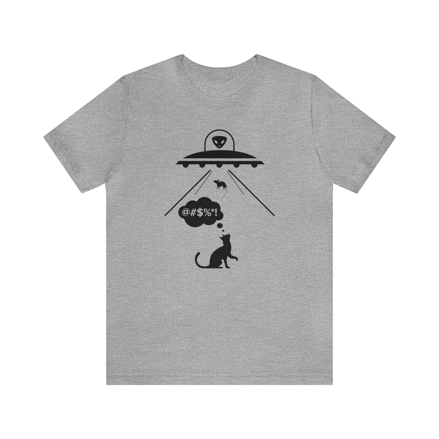 Alien Mouse Abduction Graphic Tee