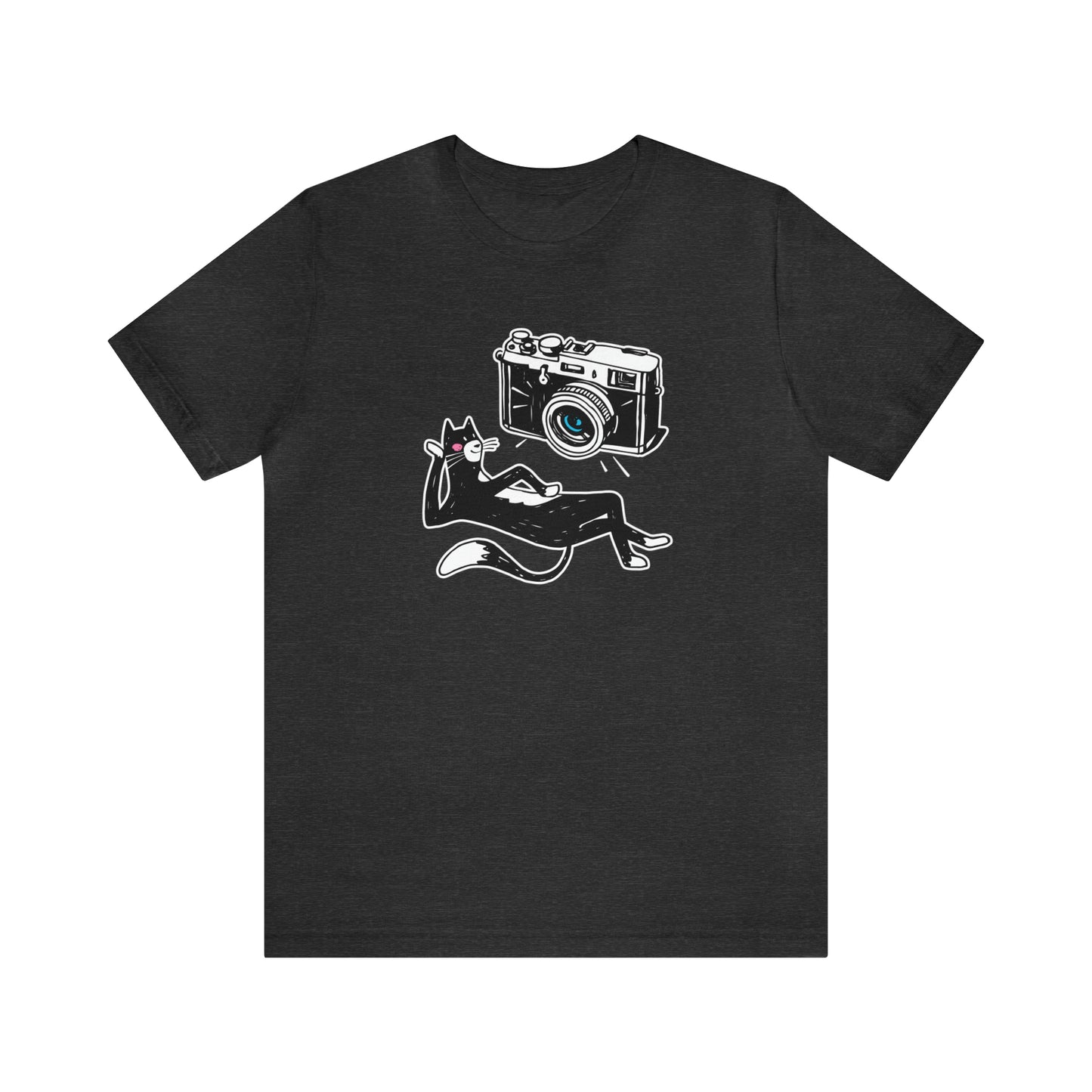Snap, Purr, Slay – The Ultimate Cat Selfie Tee!