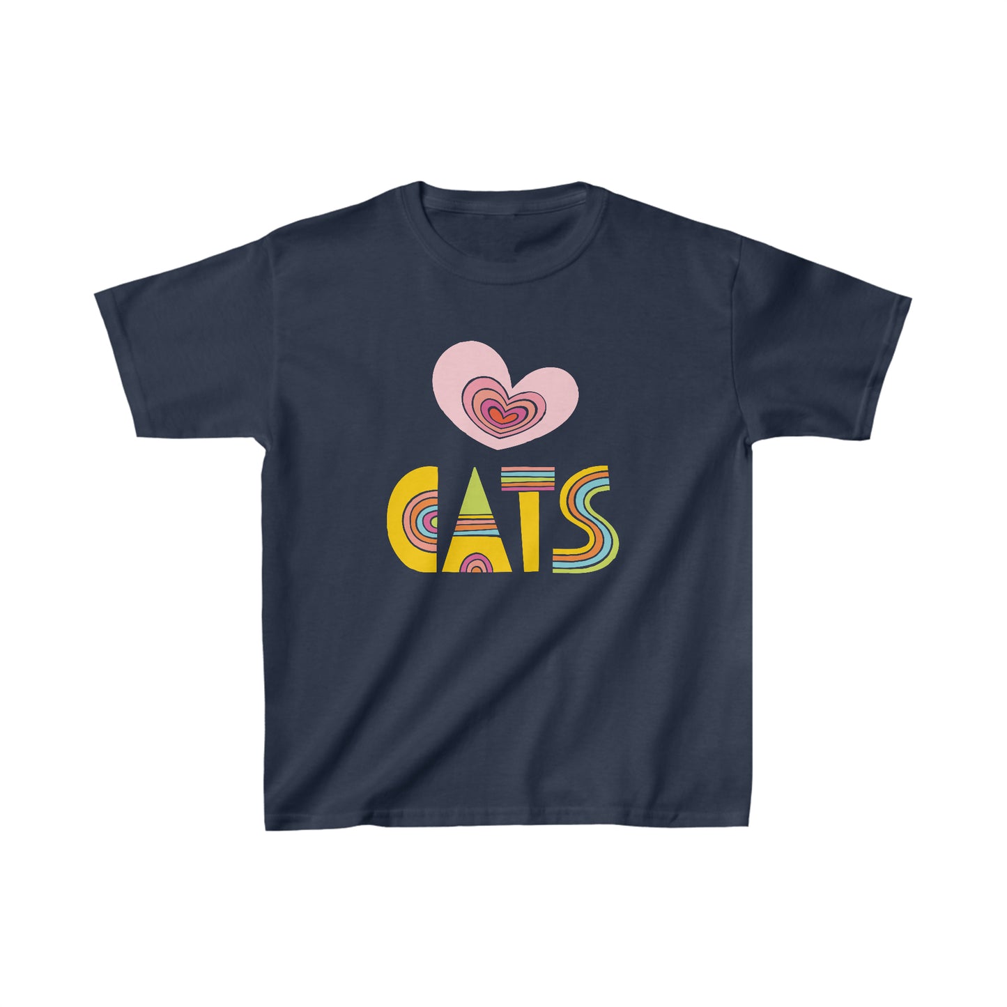 Heart Cats Kids' Tee β An Adorable Shirt for Little Animal Lovers!