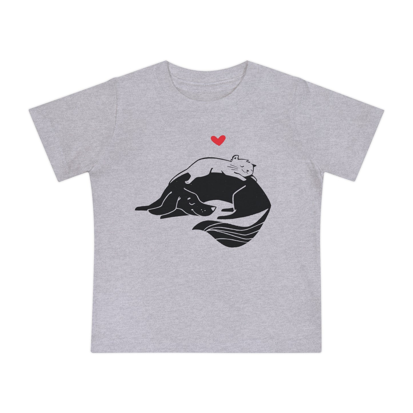 Dog & Cat Cuddling Baby Graphic Tee