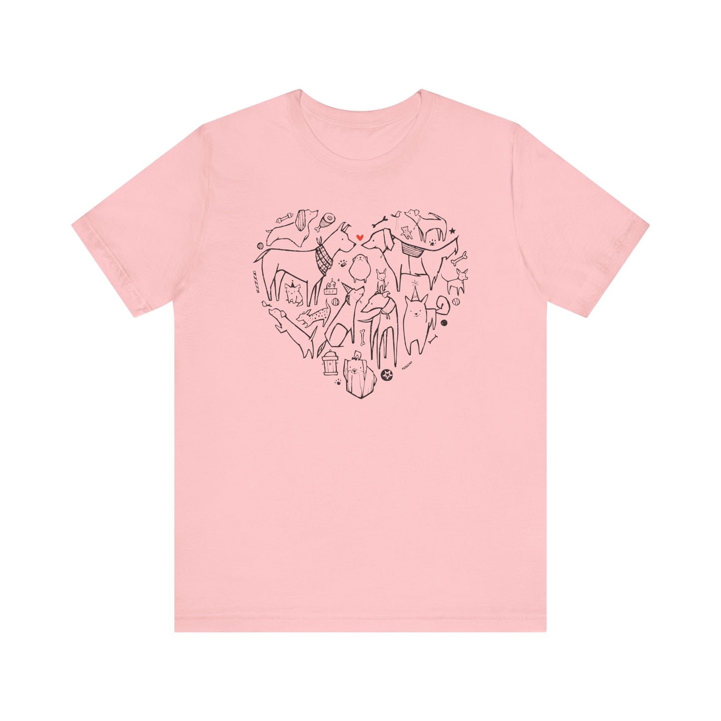 Wear Your Love Proudly — Dog Heart Tee!