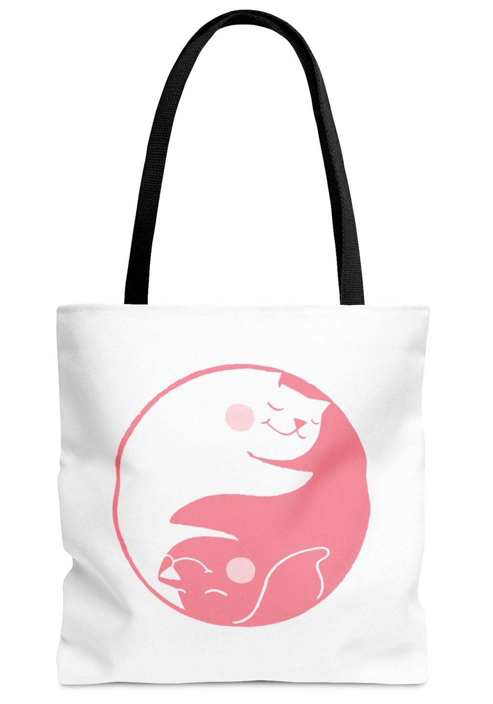 Pink Yin Yang Tote Bag
