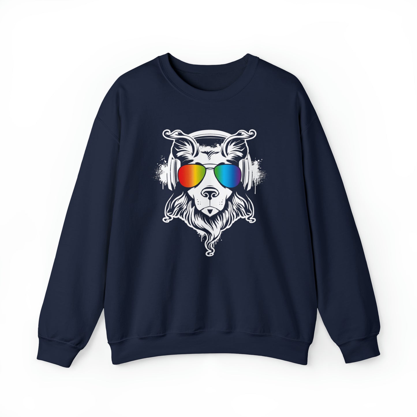 Music Dog Women's Heavy Blend Crewneck Sweatshirt