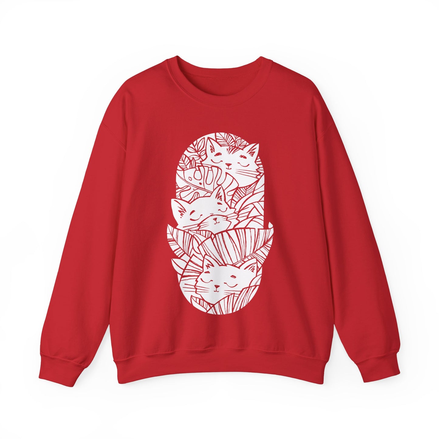 Jungle Cats Men's Heavy Blend Crewneck Sweatshirt
