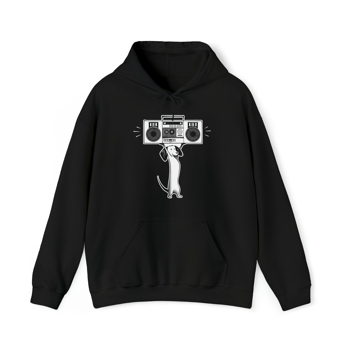 Boombox Dog Women's Hooded Sweatshirt