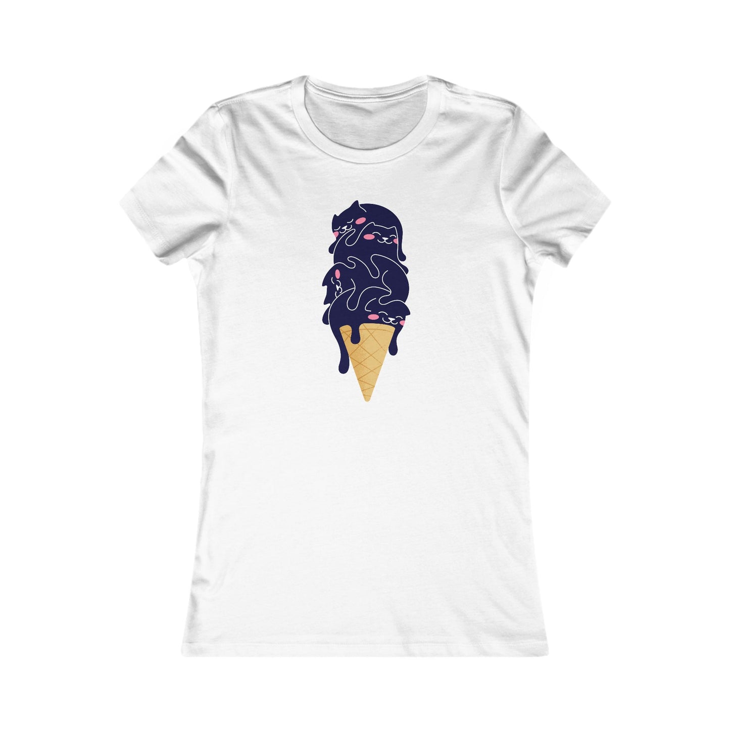 Kitty Cone Women's Fitted Tee