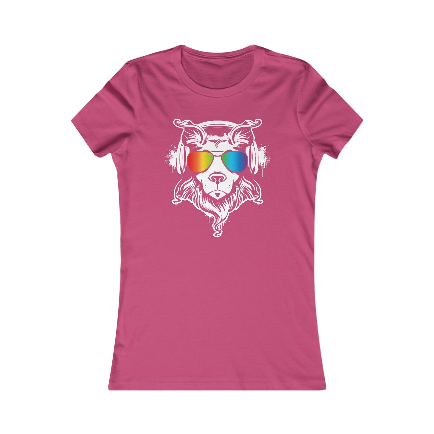 Music Dog Women's Fitted Tee