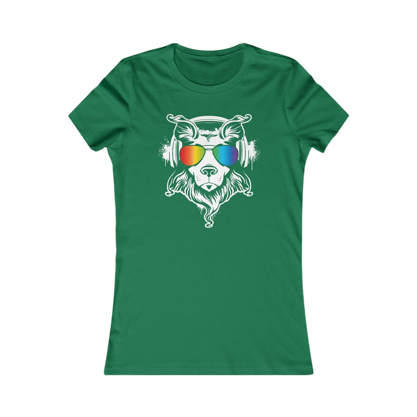 Music Dog Women's Fitted Tee