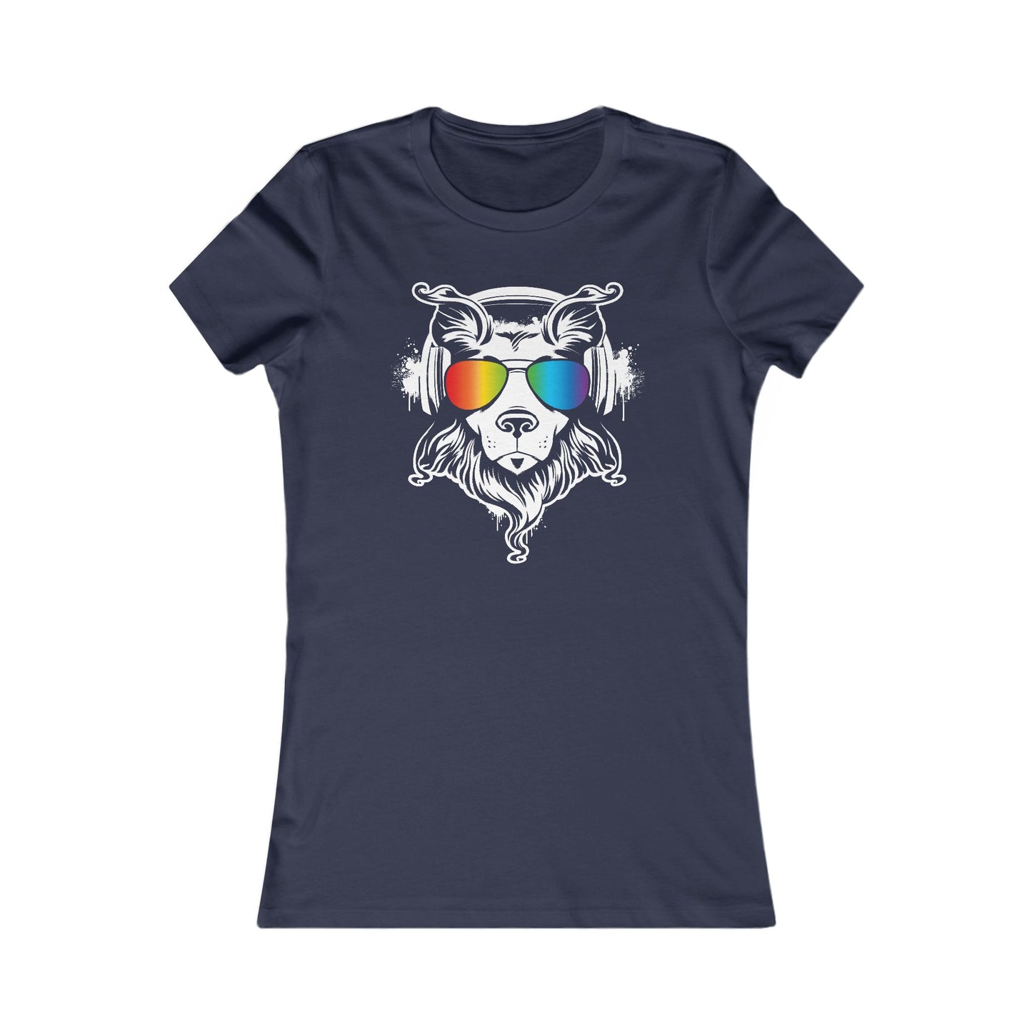 Music Dog Women's Fitted Tee