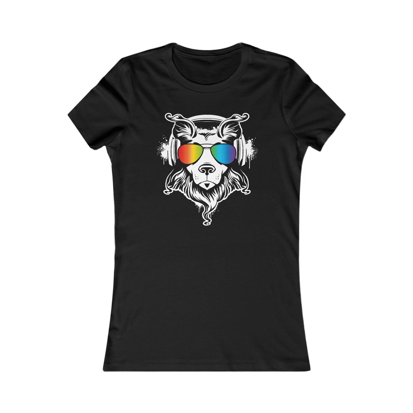 Music Dog Women's Fitted Tee
