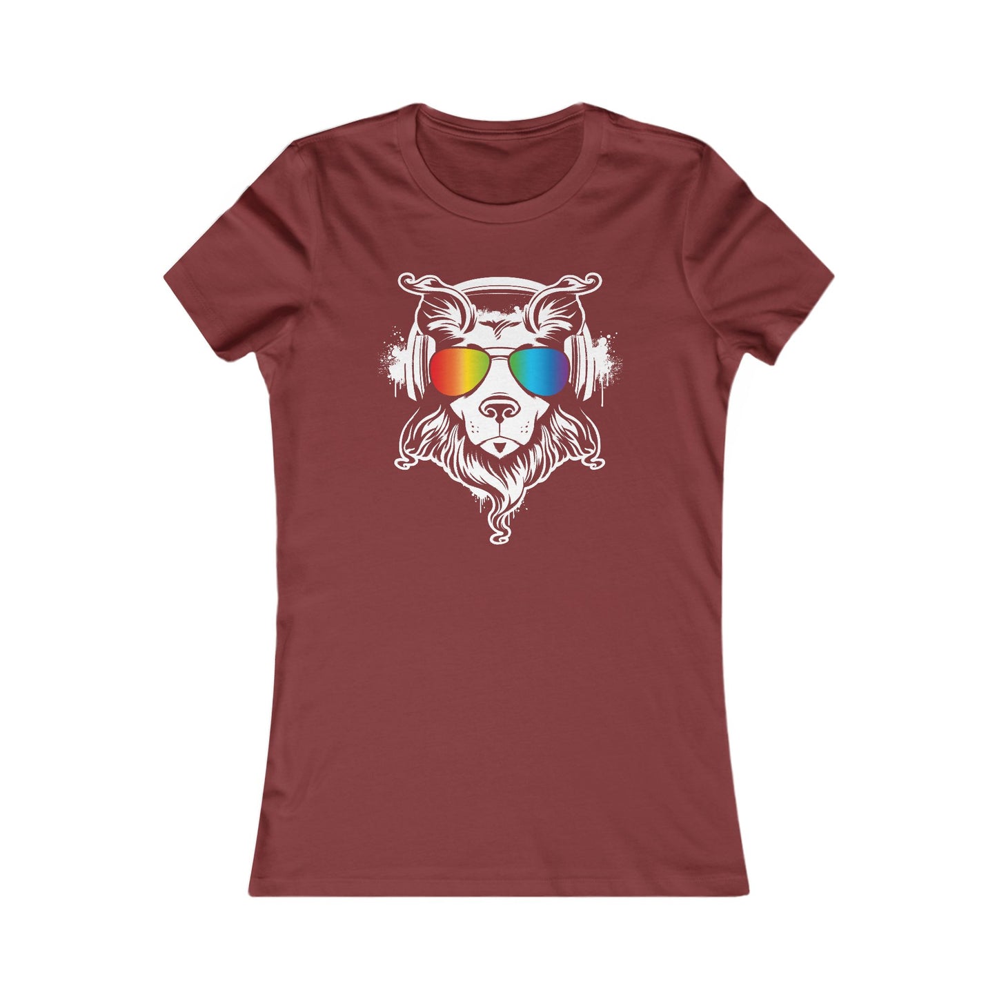 Music Dog Women's Fitted Tee
