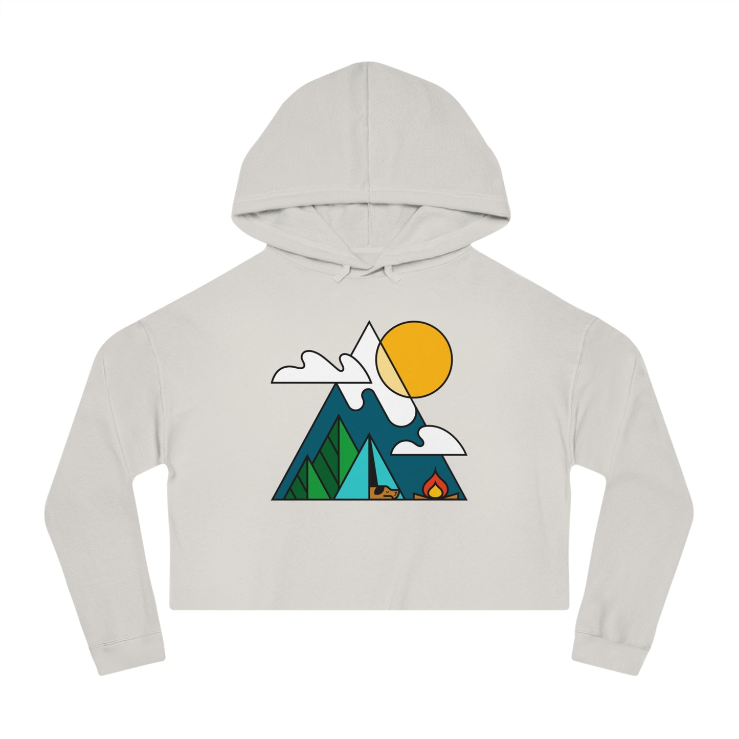Living the Dream Women’s Cropped Hooded Sweatshirt