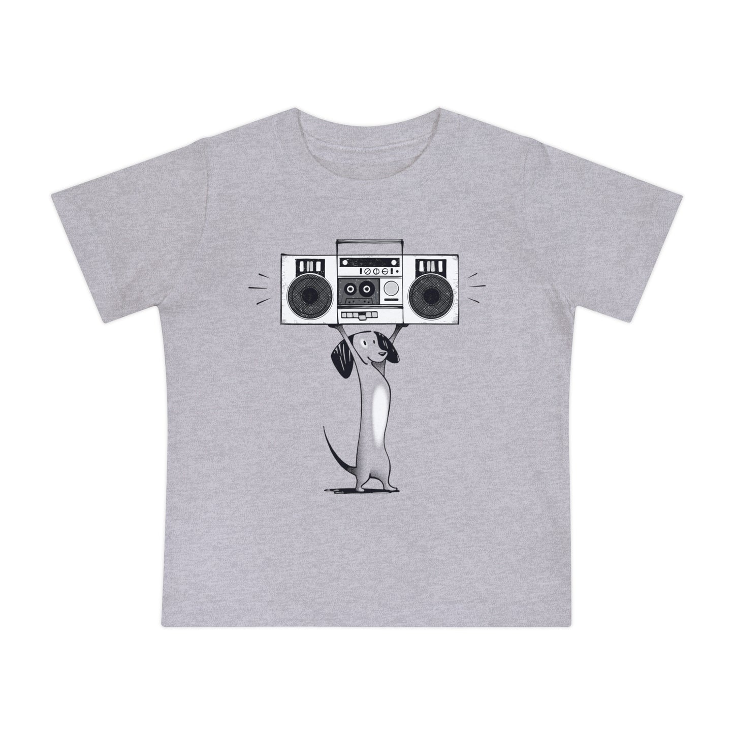 Boombox Dog Baby Graphic Tee