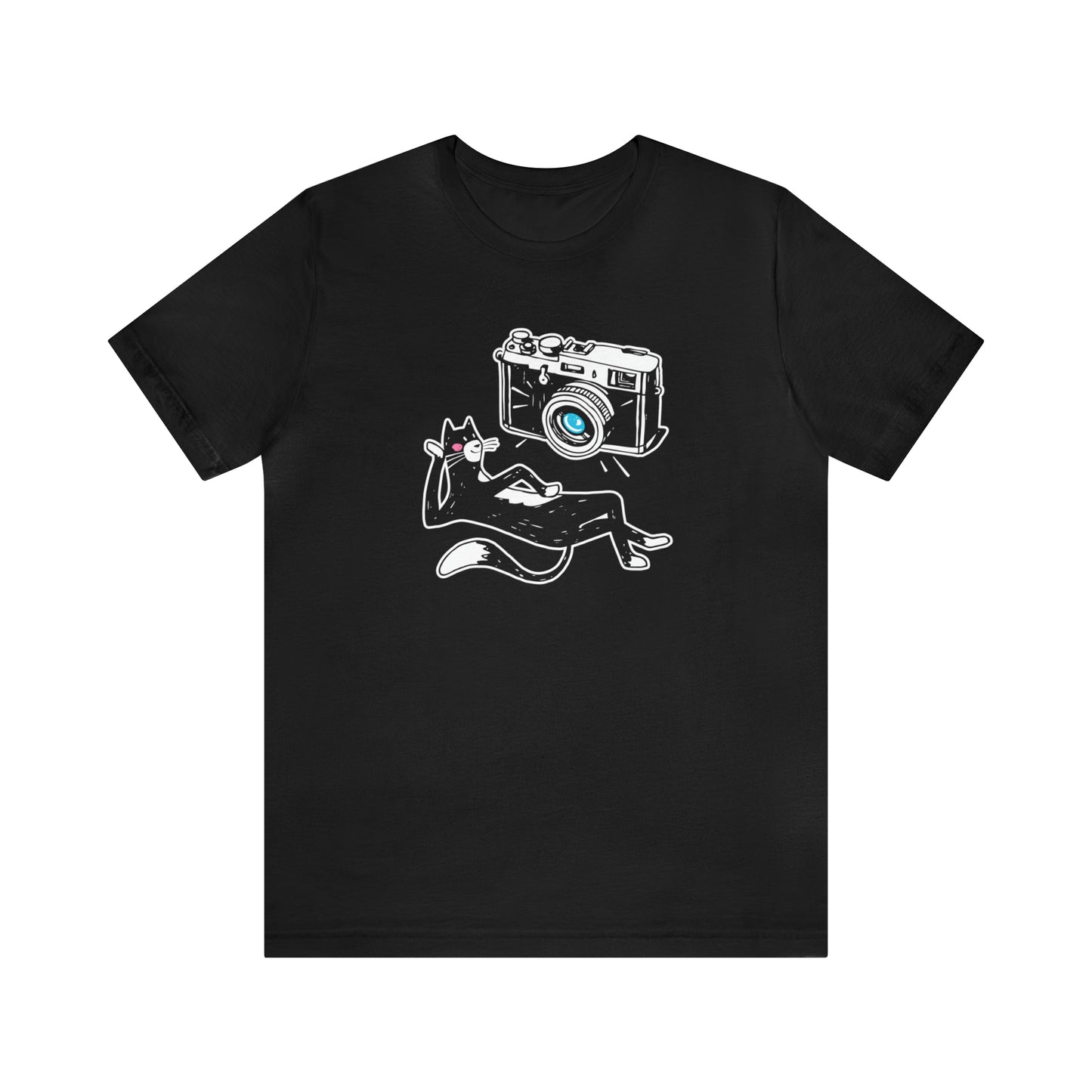 Snap, Purr, Slay – The Ultimate Cat Selfie Tee!