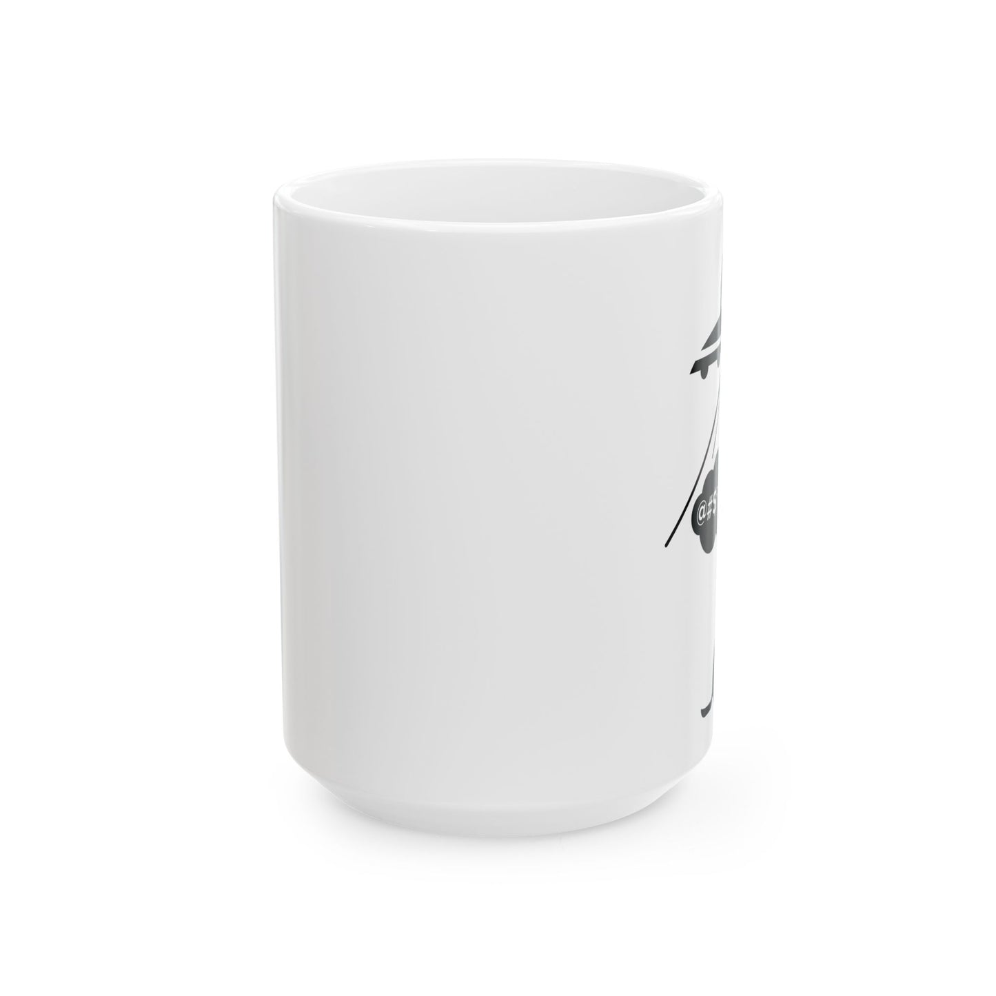 Alien Dog Bone Abduction Ceramic Mug 15oz