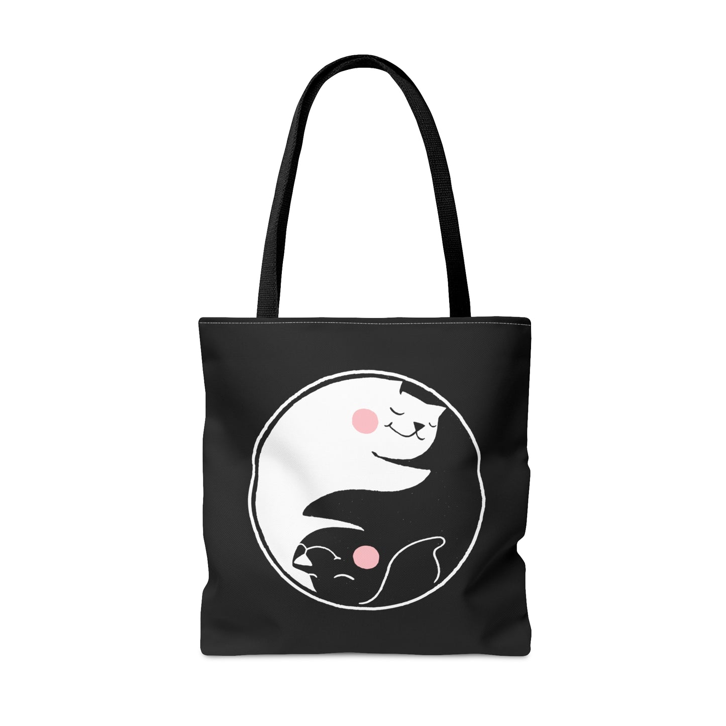 Black Yin Yang Tote Bag