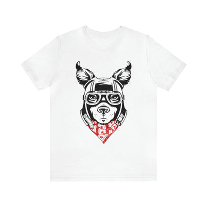 Motorcycle Dog Graphic Tee