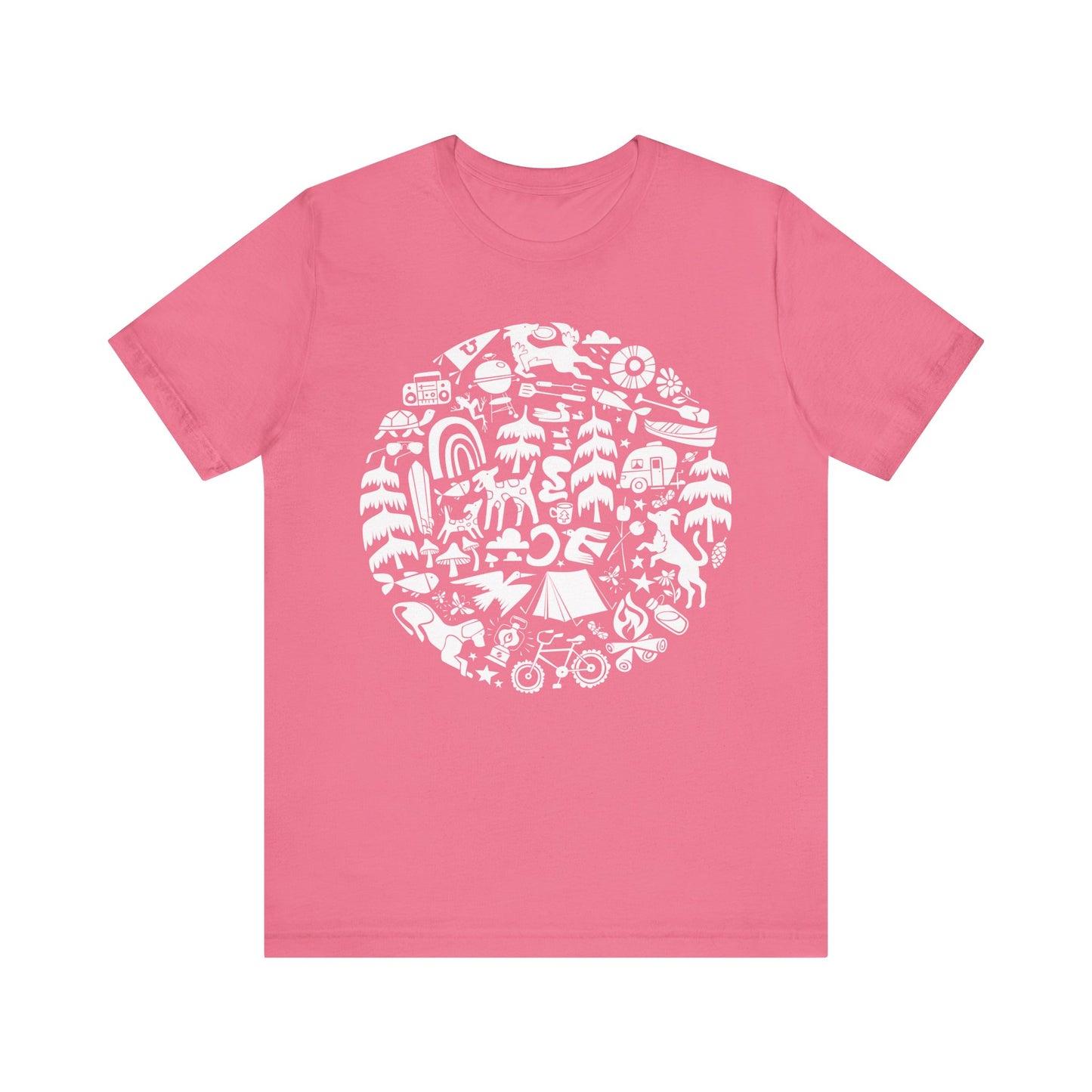 Camping Dogs Women's Graphic Tee