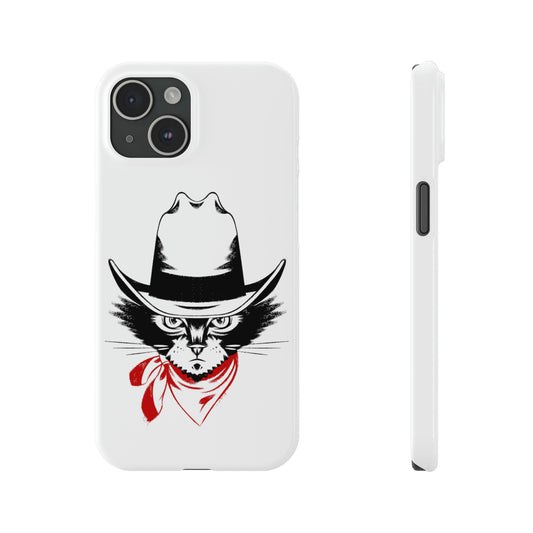 Cowboy Cat Hugging iPhone Case