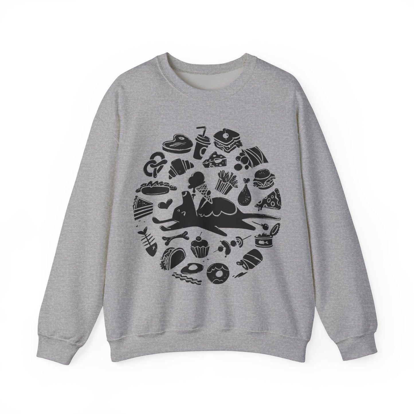 All Food is Dog Food Men's Heavy Blend Crewneck Sweatshirt