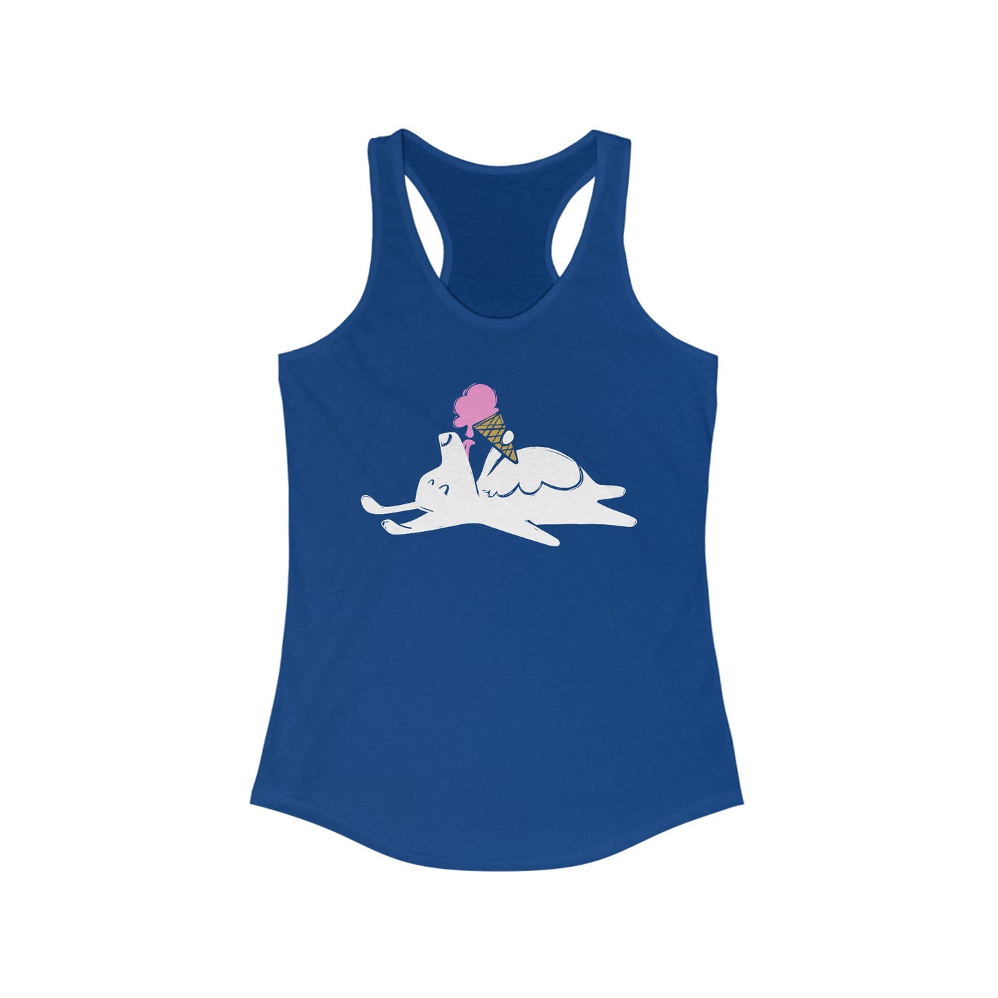 Icecream Pooch Women's Racerback Tank Top