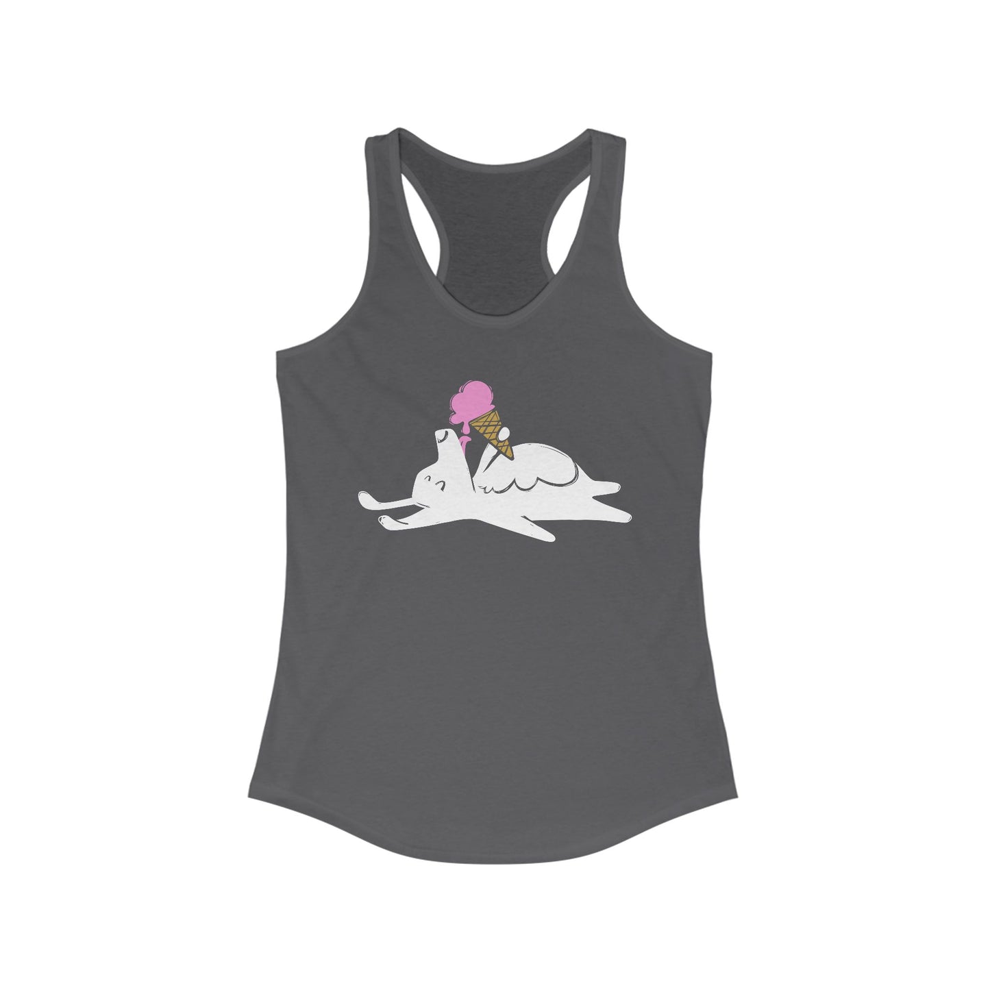Icecream Pooch Women's Racerback Tank Top