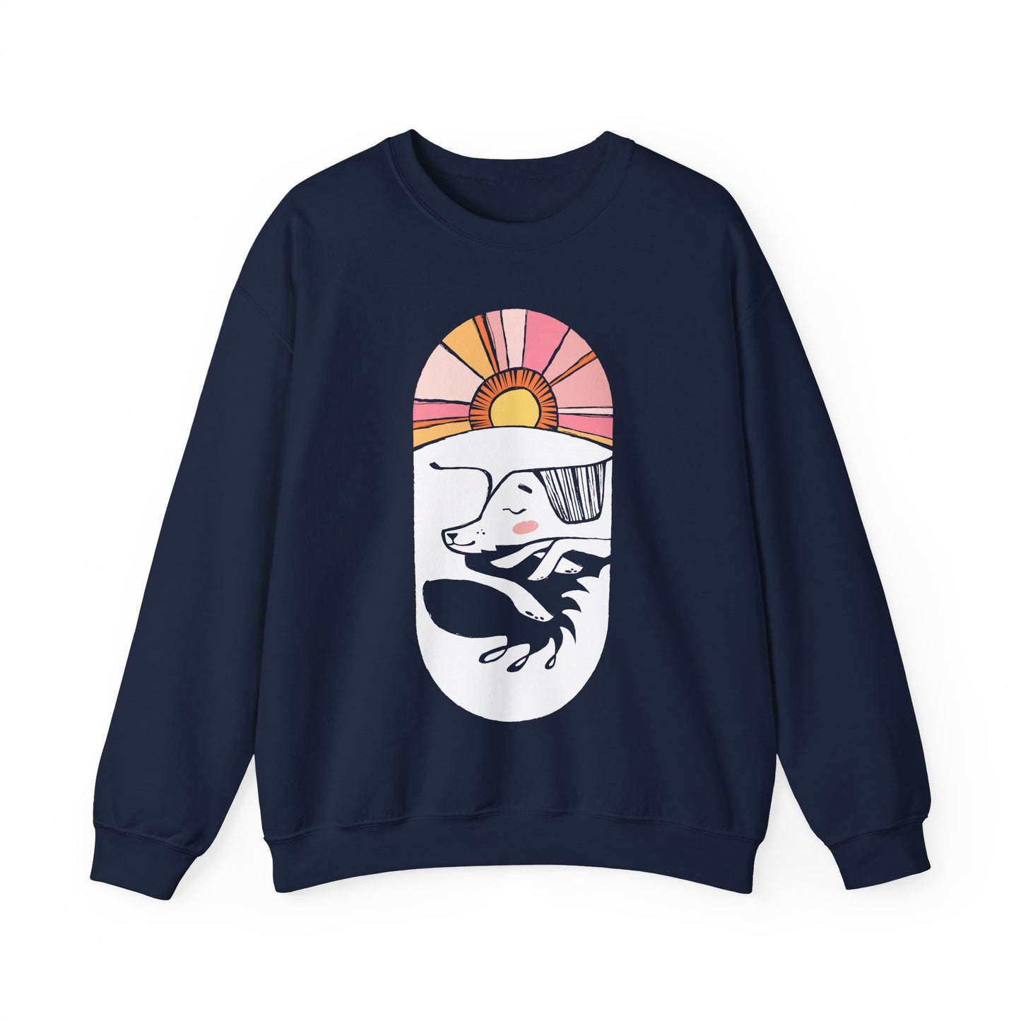 Sleepy Dog Women's Heavy Blend Crewneck Sweatshirt