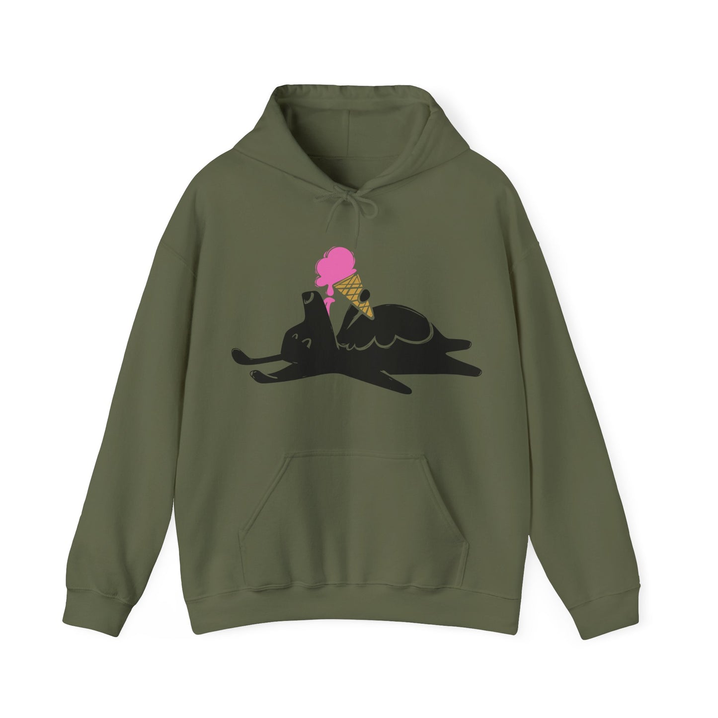 Icecream Pooch Women's Hooded Sweatshirt