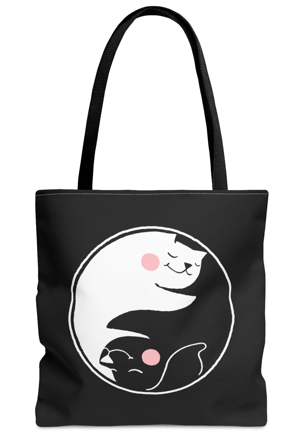 Black Yin Yang Tote Bag