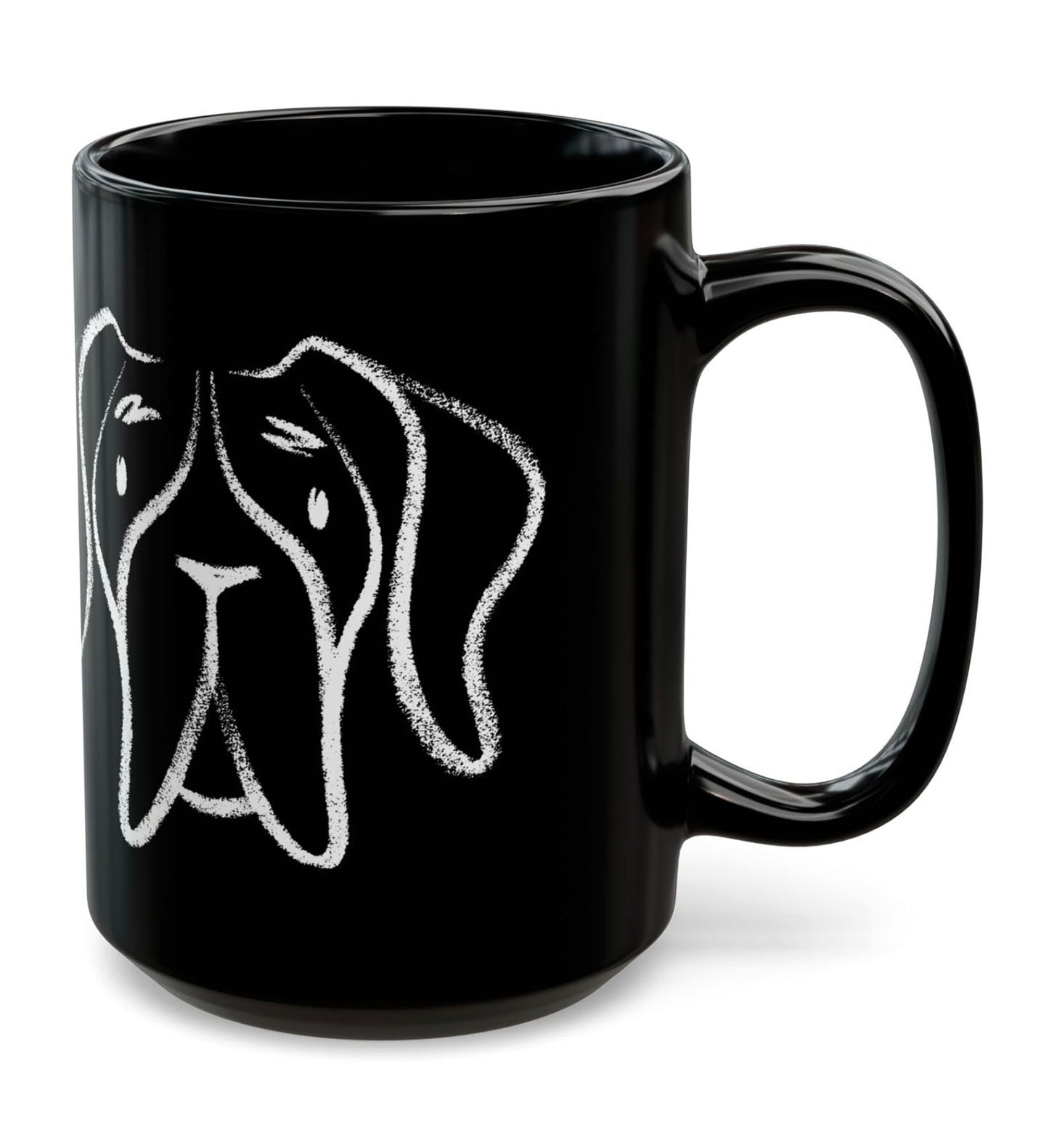 Dog BF#14 15oz Black Mug