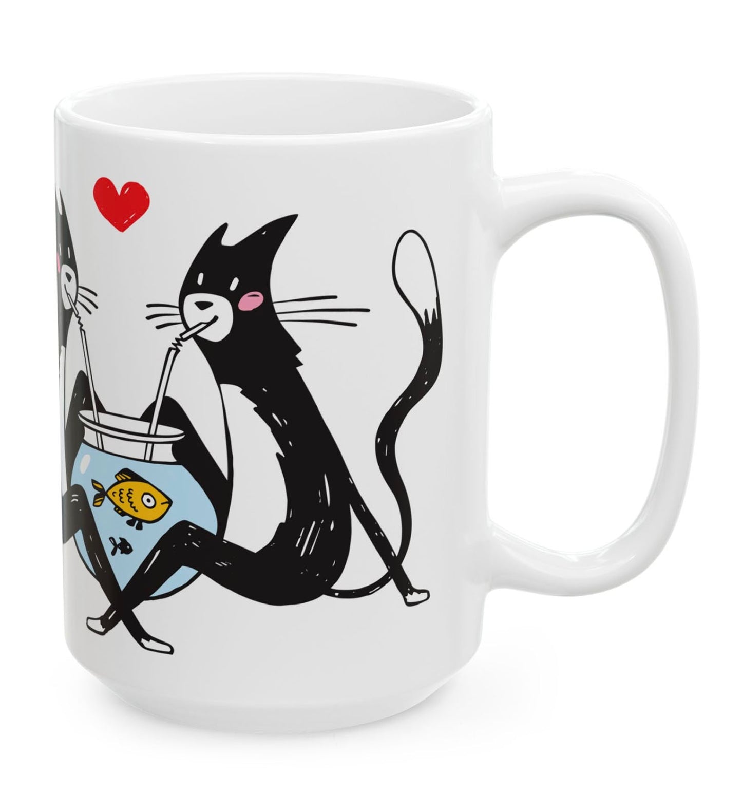 Kitty Cocktail Ceramic Mug 15oz