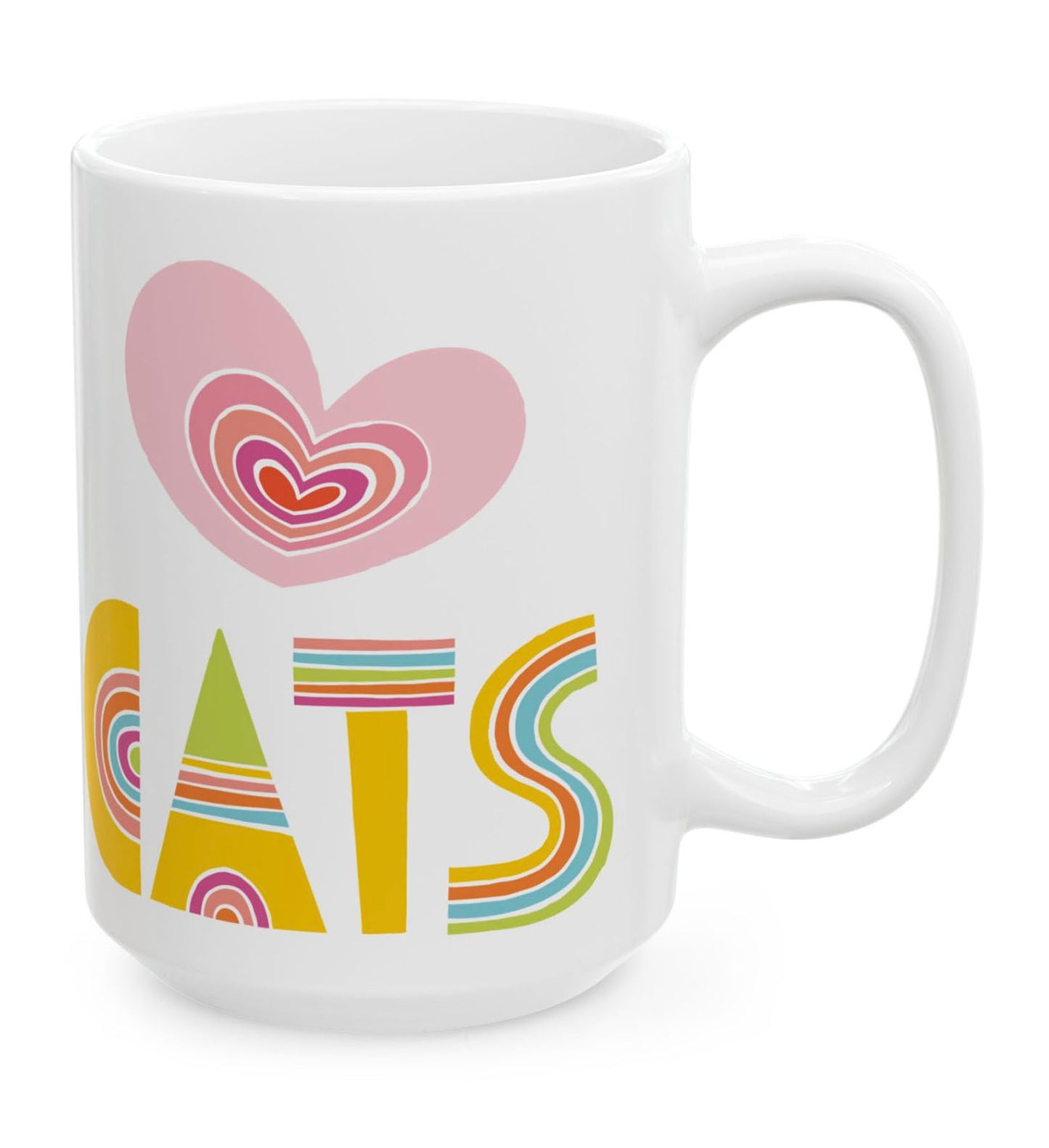 Love Cats 15oz White Mug