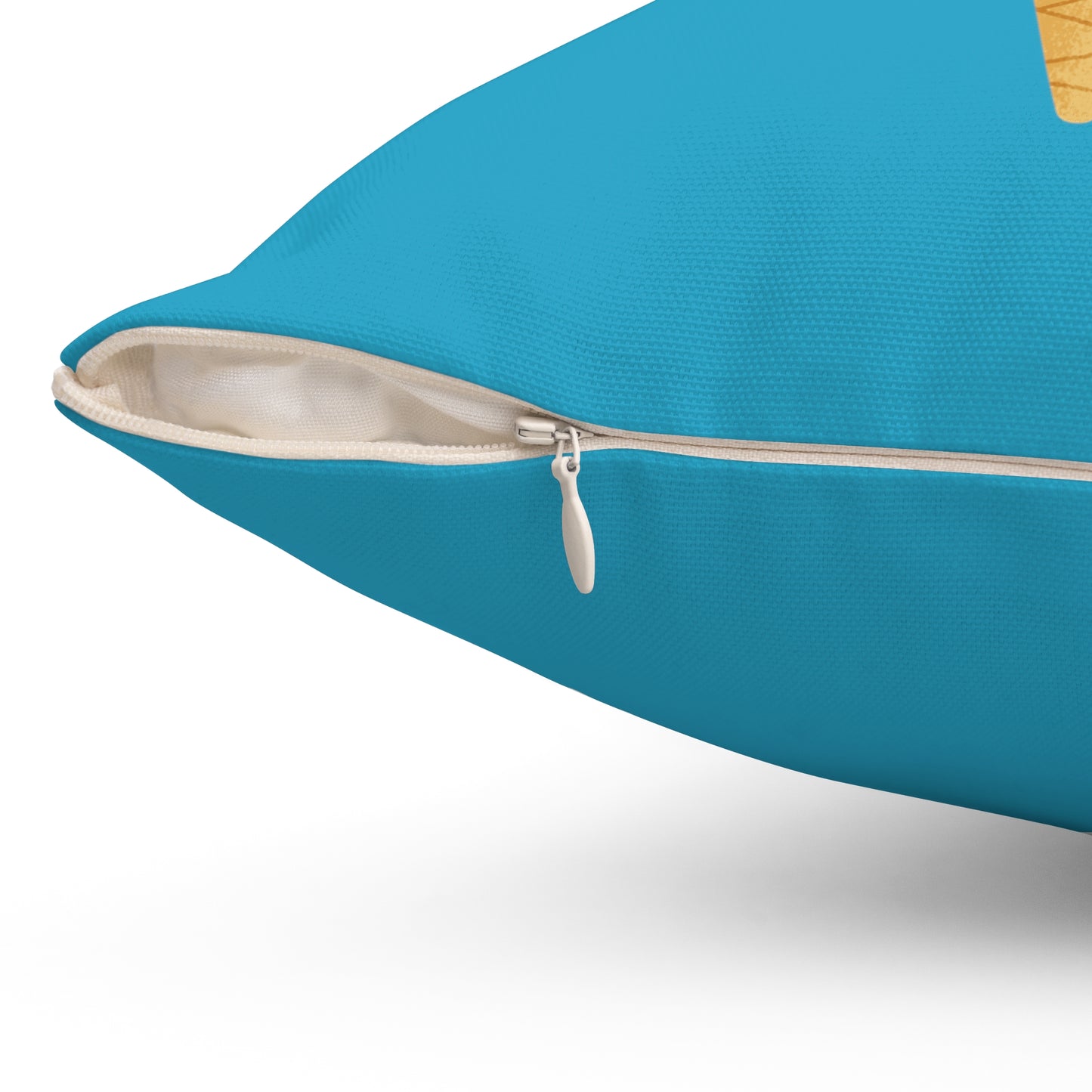 Kitty Cone Spun Polyester Square Pillow