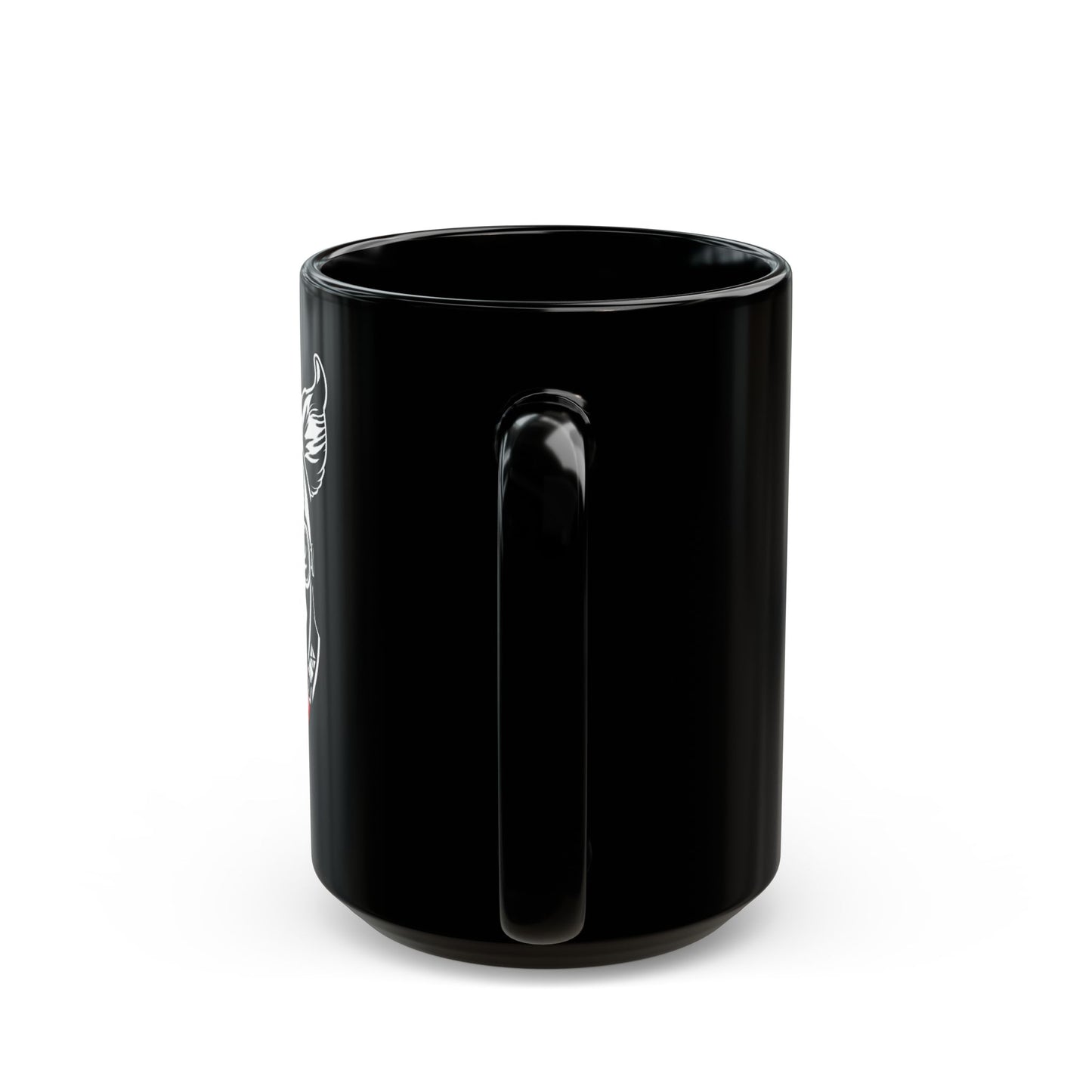 Motorcycle Dog 15oz Black Mug