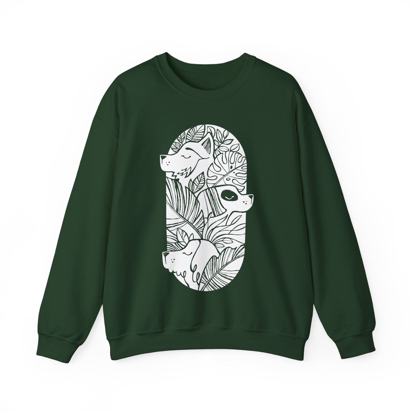Jungle Dogs Women's Heavy Blend Crewneck Sweatshirt